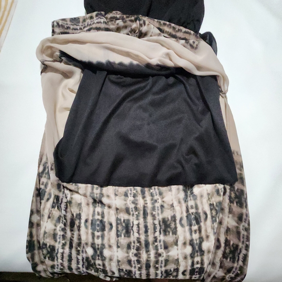 Maurices Black and Tan Strapless Maxi Dress - Picture 7 of 16